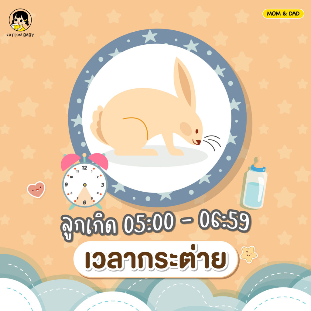 ฤกษ์คลอดตามเวลาเกิด : เวลากระต่าย