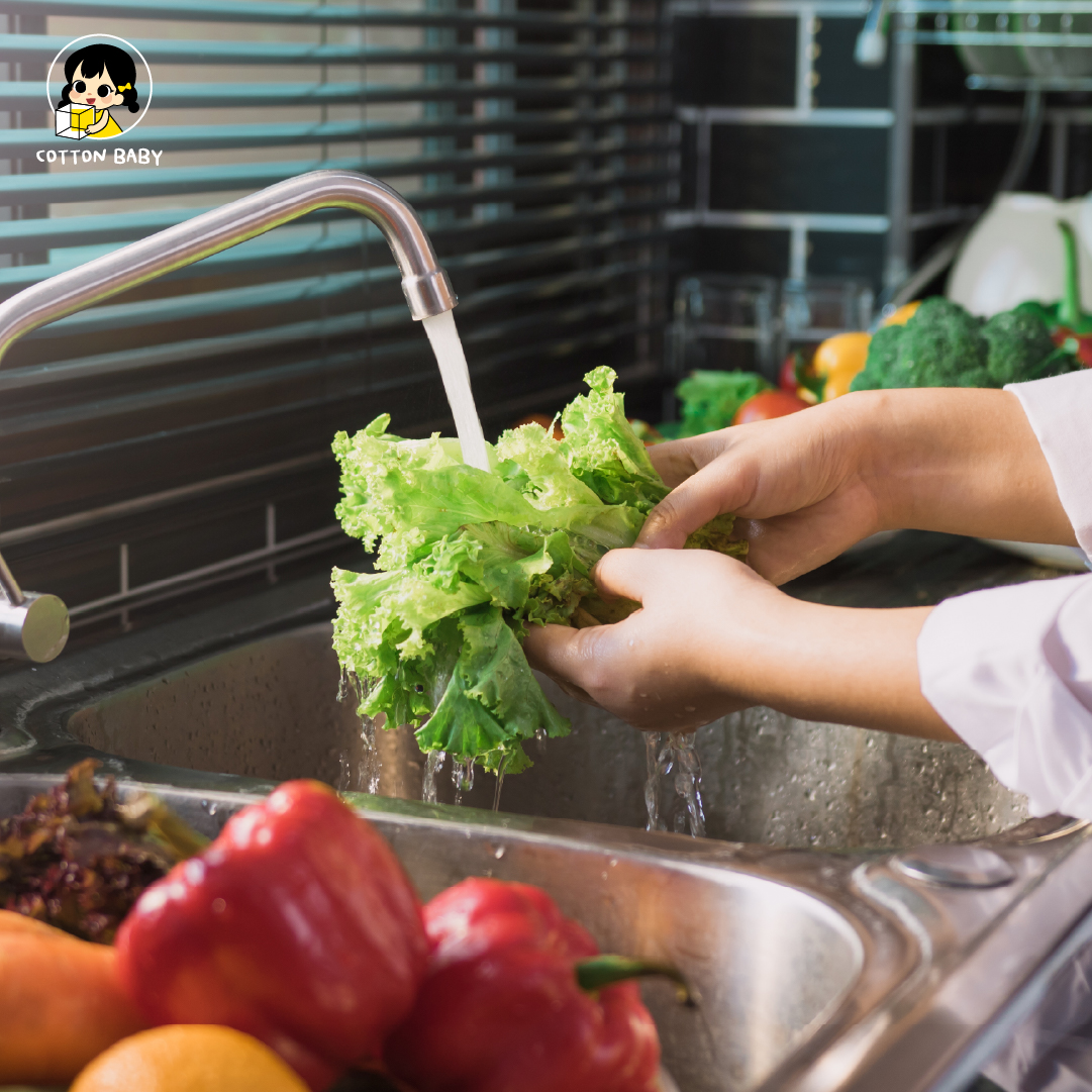 ผักใบเขียวที่ล้างแล้ว อาหารห้ามแช่ตู้เย็นนาน